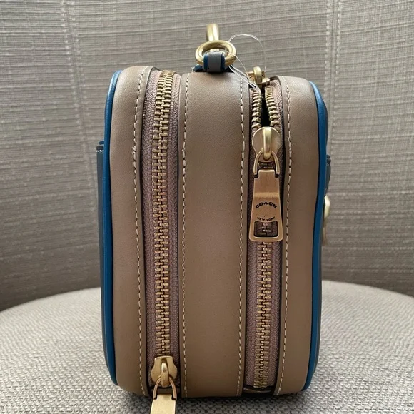 Coach Riley Lunchbox Bag In Colorblock dark denim multi - Picture 9 of 15